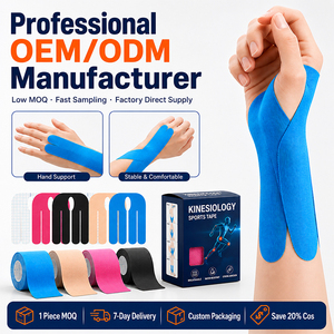 Xingda Custom Pre-Cut Wrist Kinesiology Tape Breathable Muscle Strips Athletic Tape Patches For Hand & Wrist Support