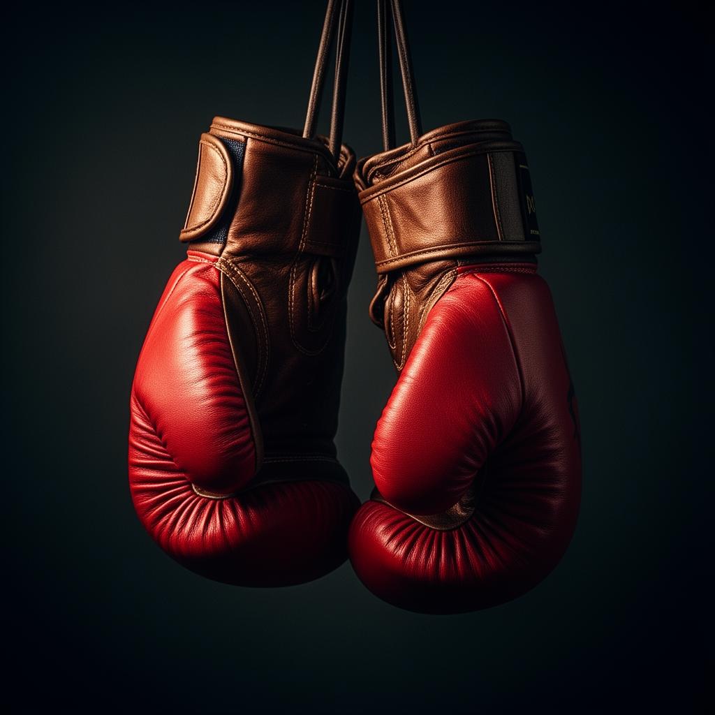 Professional boxing gloves and MMA sparring protection gear