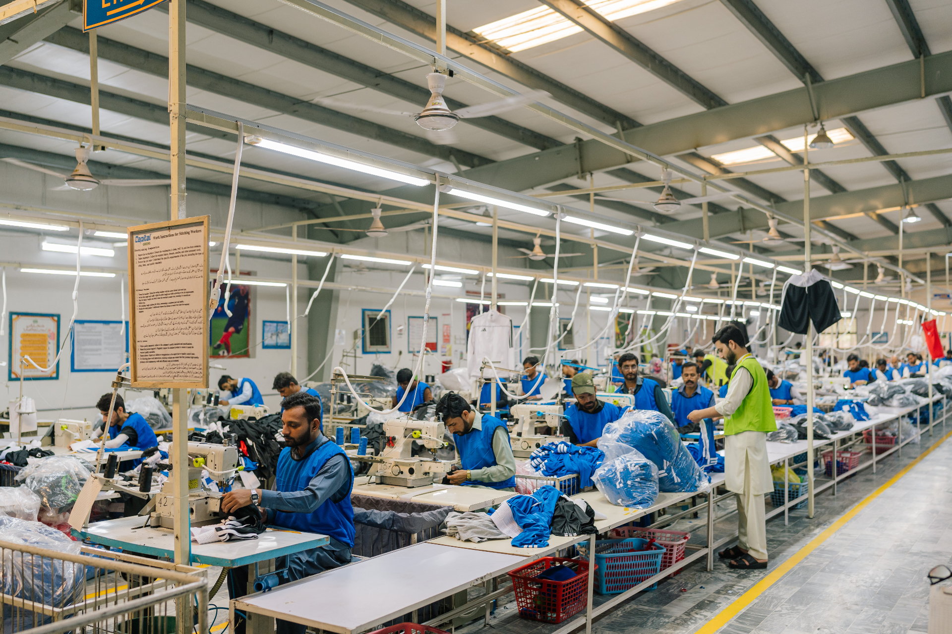Apparel tailoring and quality checking station