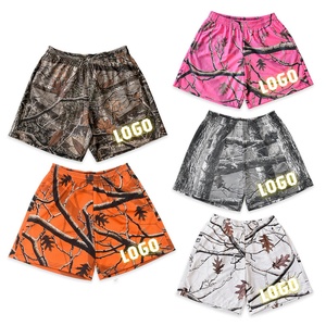 7 Inch Inseam Sublimated Graphic Print Mesh Shorts